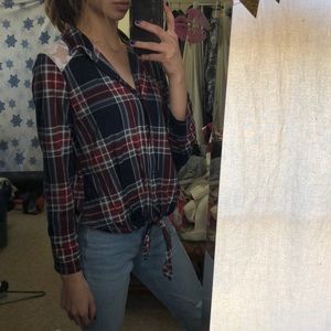 Plaid button up shirt